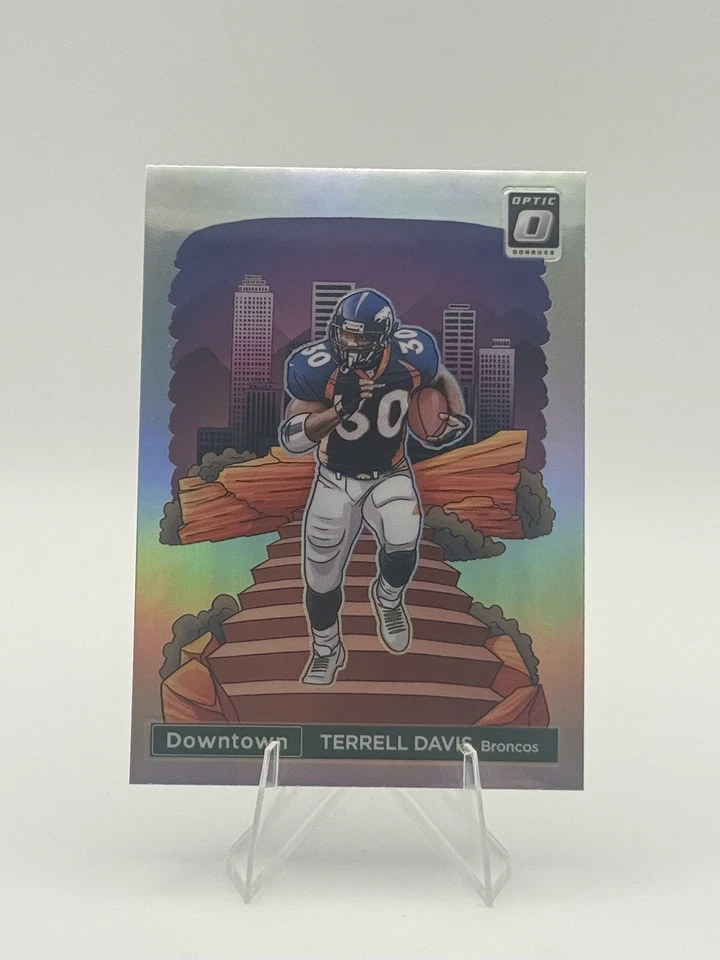 2024 Panini Donruss Optic Terrell Davis DOWNTOWN #24 SSP CASE HIT Denver Broncos - Image 2
