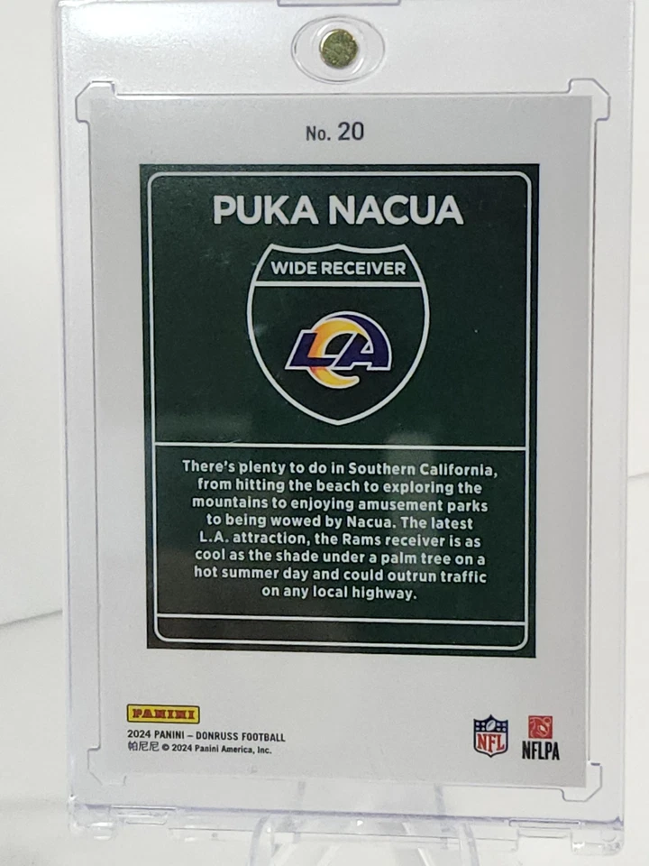 READ! 2024 Panini Donruss - DOWNTOWN! #20 Puka Nacua SSP Regular Size READ! - Image 14