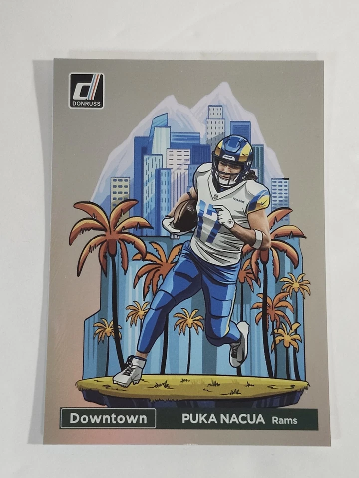 READ! 2024 Panini Donruss - DOWNTOWN! #20 Puka Nacua SSP Regular Size READ! - Image 6