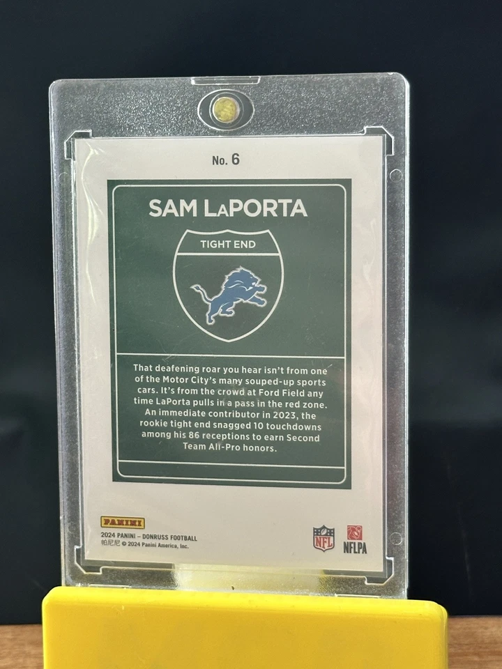 2024 Panini Donruss Optic Downtown! Sam LaPorta - Image 2
