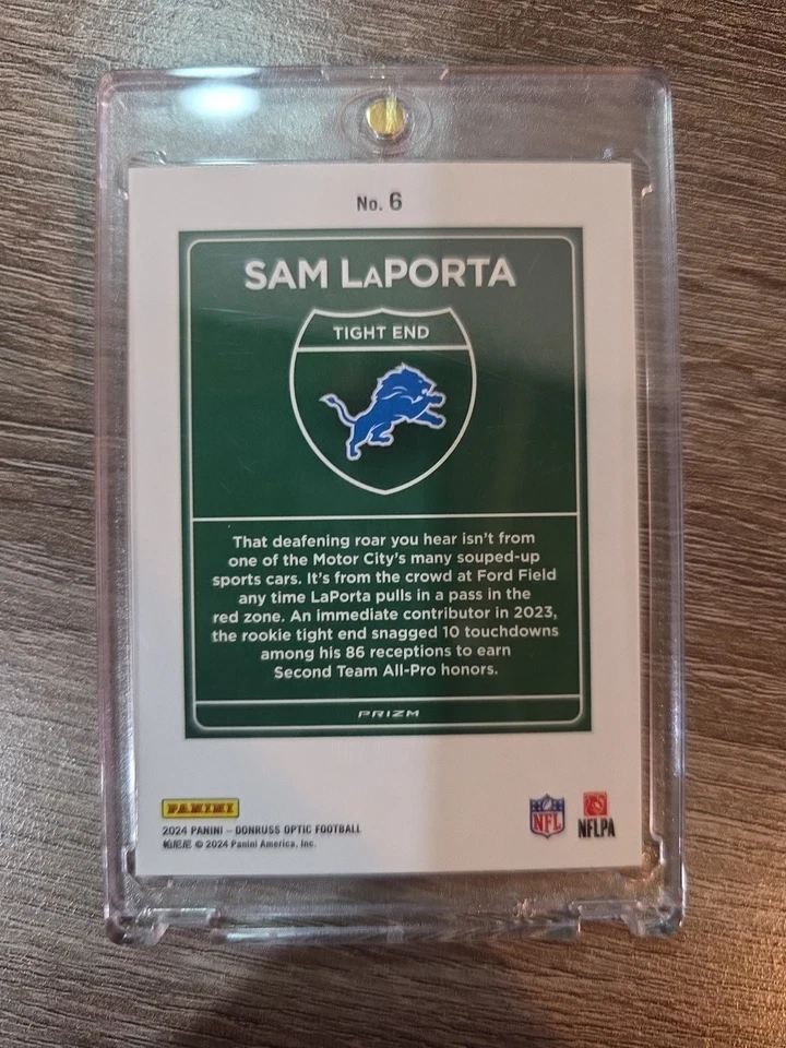 2024 Panini Donruss Optic - Downtown! Sam LaPorta #6 - Image 3