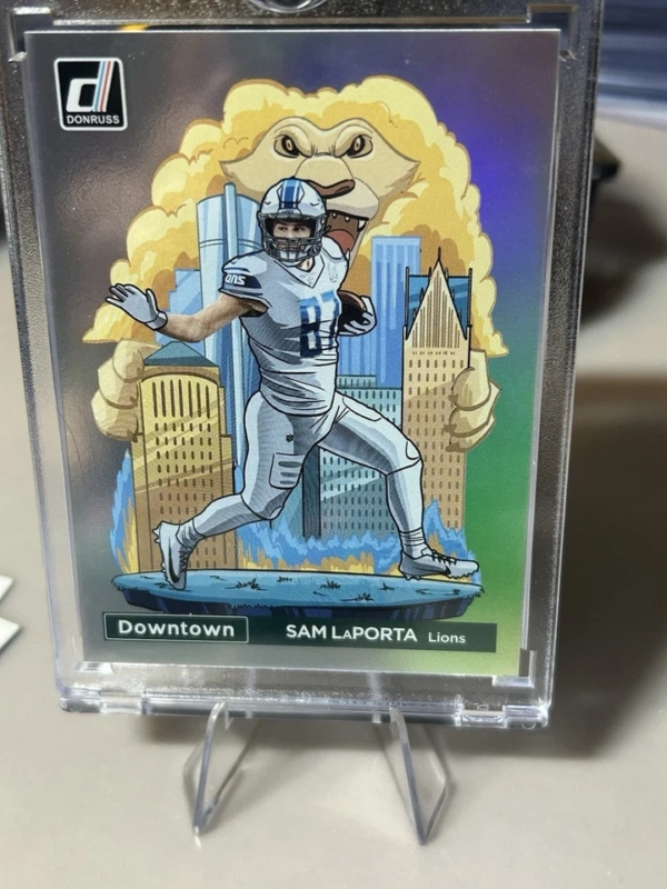 2024 Panini Donruss - Downtown! Sam LaPorta #6 case hit gorgeous card - Image 7