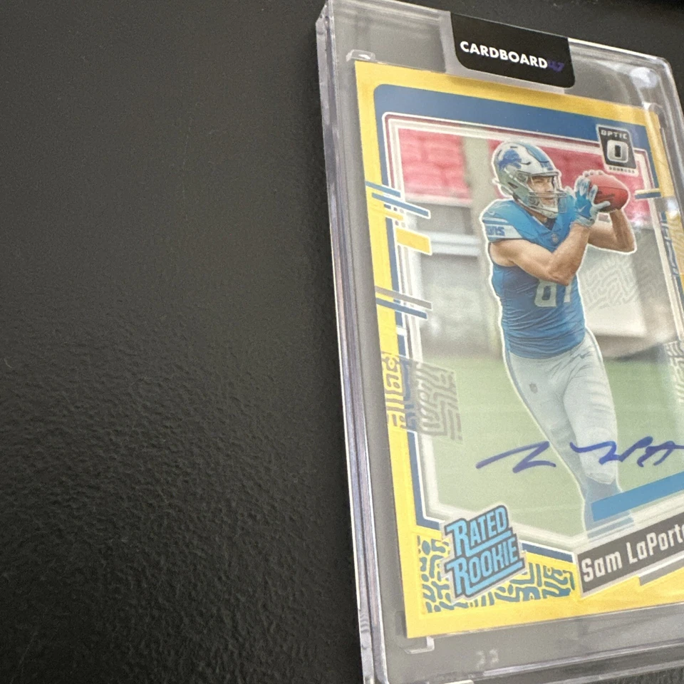 2023 Panini Donruss Optic - Sam LaPorta RR Gold On Card Auto 10/10 Bookend - Image 10