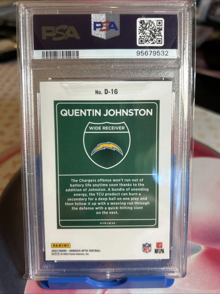 2023 Panini Donruss Optic - Downtown Quentin Johnston #D-16 (RC) - Image 2
