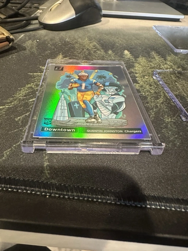 2023 Panini Donruss Optic Downtown Quentin Johnston #D-16 (RC) - Image 3