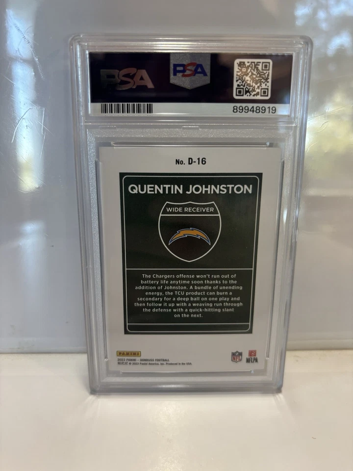 2023 Panini Donruss - Downtown! Quentin Johnston #D-16 (RC) - Image 2
