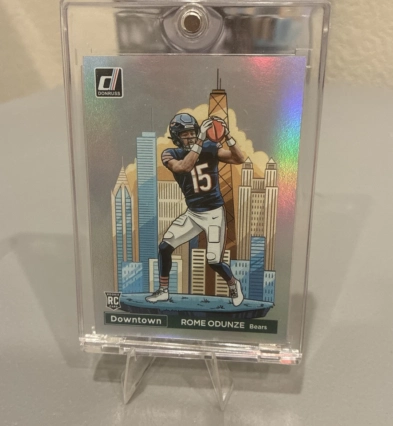 2024 Donruss Optic Rome Odunze Downtown! RC Rookie SSP #15 Chicago Bears