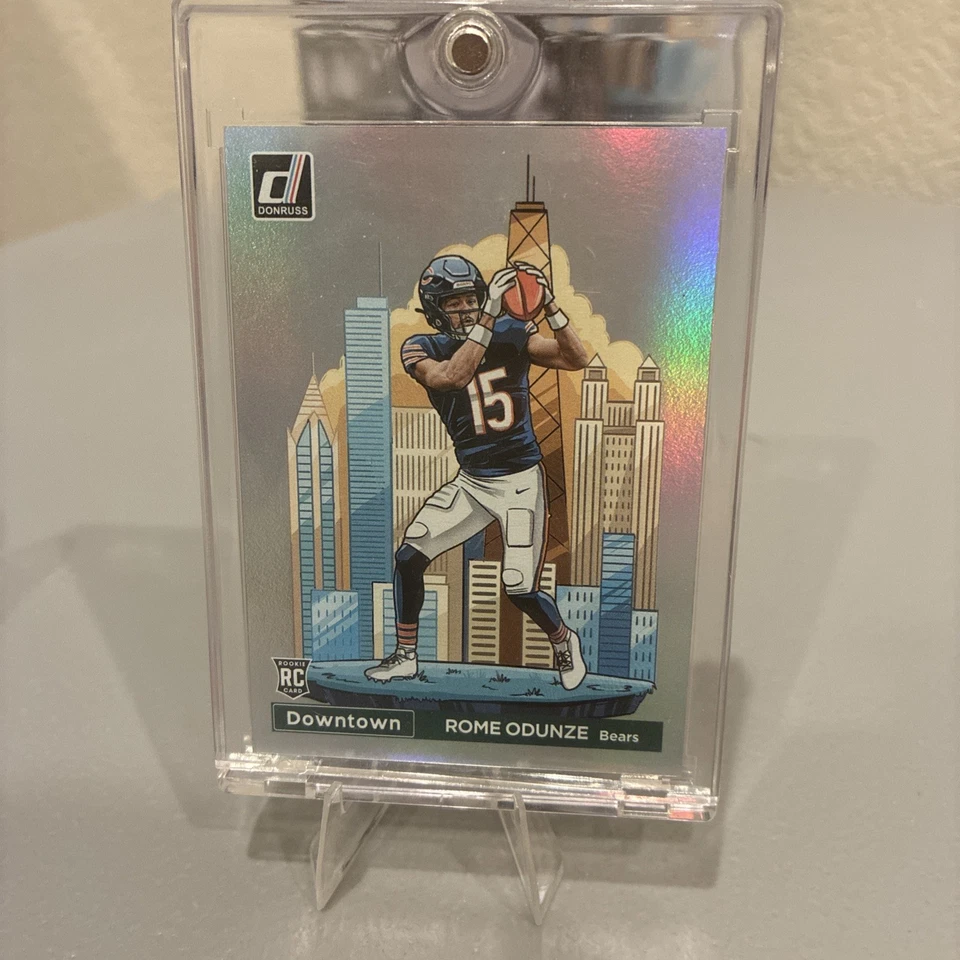 2024 Donruss Optic Rome Odunze Downtown! RC Rookie SSP #15 Chicago Bears